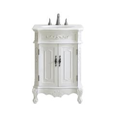24 inch Single Bathroom vanity in Antique White