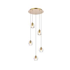 Eren 5 lights Gold pendant