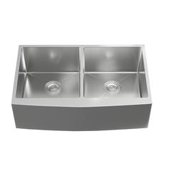 Stainless Steel farmhouse kitchen double sink L33'' x W21'' x H10"