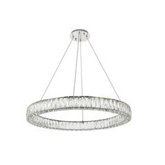 Monroe Integrated LED chip light Chrome Chandelier Clear Royal Cut Crystal