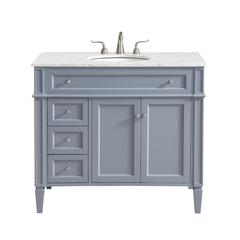 40 In. Single Bathroom Vanity Set In Grey