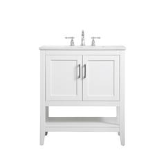 30 inch Single Bathroom Vanity in White