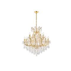 Maria Theresa 24 light Gold Chandelier Clear Royal Cut Crystal