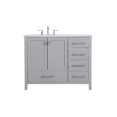 42 inch Single Bathroom Vanity in Gray