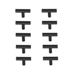 Quinn Matte Black T Bar Pull Multipack (set of 10)
