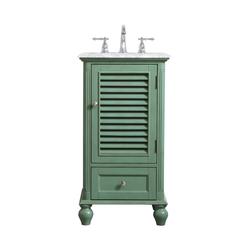 19 inch Single Bathroom Vanity in Vintage Mint