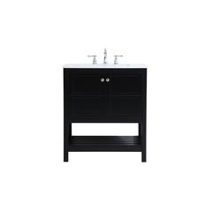 30 inch Single Bathroom Vanity in Black