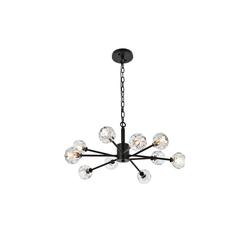 Graham 10 Light Pendant in Black