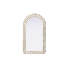 Arch Cornhusk Mirror 24x42 in Linen White