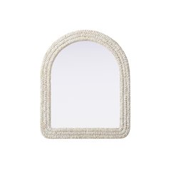 Arch Cornhusk Mirror 30x36 in Linen White