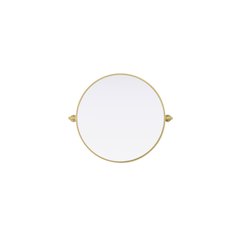 Amoura 24X24 Pivot Mirror In Brass