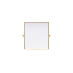 Amoura 27X30 Pivot Mirror In Brass