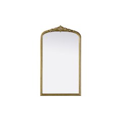 Naomi Vintage Resin Mirror 24x42 in Antique Brass