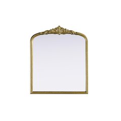Naomi Vintage Resin Mirror 30x36 in Antique Brass