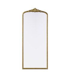 Naomi Vintage Resin Mirror 30x72 in Antique Brass