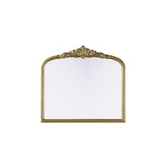 Naomi Vintage Resin Mirror 33x30 in Antique Brass
