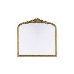 Naomi Vintage Resin Mirror 36x36 in Antique Brass