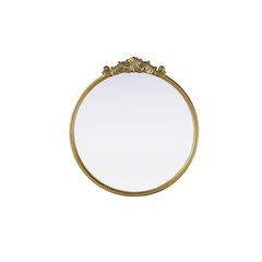 Naomi Vintage Resin Mirror 36x38 in Antique Brass
