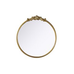 Naomi Vintage Resin Mirror 42x45 in Antique Brass