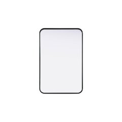 Contour Metal Rectangle Mirror 20x30 in Black