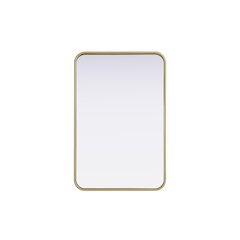 Contour Metal Rectangle Mirror 20x30 in Brass