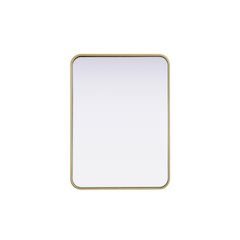 Contour Metal Rectangle Mirror 22x30 in Brass