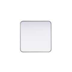 Contour Metal Square Mirror 24x24 in Silver