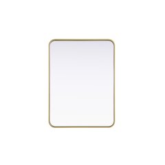 Contour Metal Rectangle Mirror 24x32 in Brass