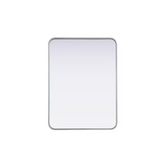 Contour Metal Rectangle Mirror 24x32 in Silver