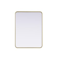 Contour Metal Rectangle Mirror 27x36 in Brass