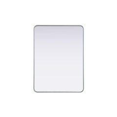 Contour Metal Rectangle Mirror 30x40 in Silver