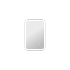 30 Inch Rectangle LED Front and Backlit Wall Mirror in Silver