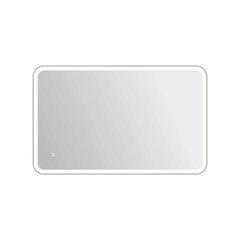 48 Inch Rectangle LED Front and Backlit Wall Mirror in Silver