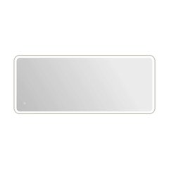 72 Inch Rectangle LED Front and Backlit Wall Mirror in Silver