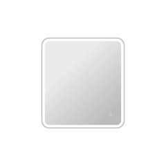 36 Round LED Front and Backlit Wall Mirror in Silver