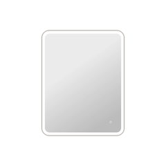 42 Round LED Front and Backlit Wall Mirror in Silver