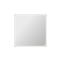 36 Round LED Front and Backlit Wall Mirror in Silver