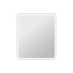 42 Round LED Front and Backlit Wall Mirror in Silver