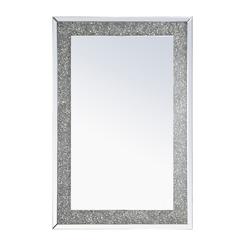 31.5 Inch Rectangle Crystal Mirror In Clear Finish