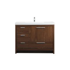 42 inch Single bathroom vanity in Walnut