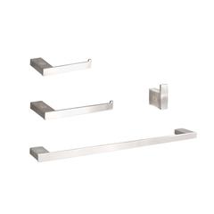Sofia 4-Piece Bathroom Hardware Set in Brushed Nickel