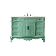 48 inch Single Bathroom vanity in vintage mint