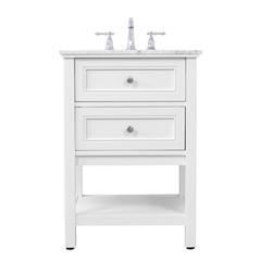 42 in. Single bathroom vanity set in White