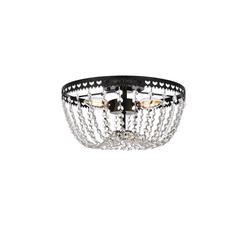 Kylie 12 inch flush mount in black