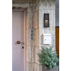 Raine Integrated LED wall sconce in black