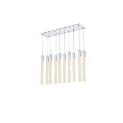 Weston 10 lights pendant in chrome