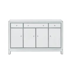 Buffet Cabinet 3 Drawers 4 Doors 56In. W X 13In. D X 36In. H In Antique