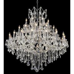 Maria Theresa 37 light Chrome Chandelier Clear Royal Cut Crystal