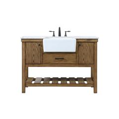 48 inch Single bathroom vanity in driftwood