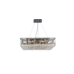 Maxime 32 Inch Black Chandelier